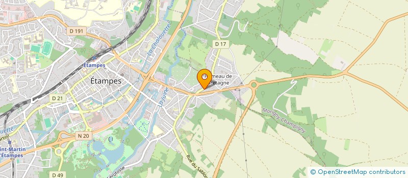 localisation de l'entreprise MADAME NATHALIE GASCHARD  ETAMPES