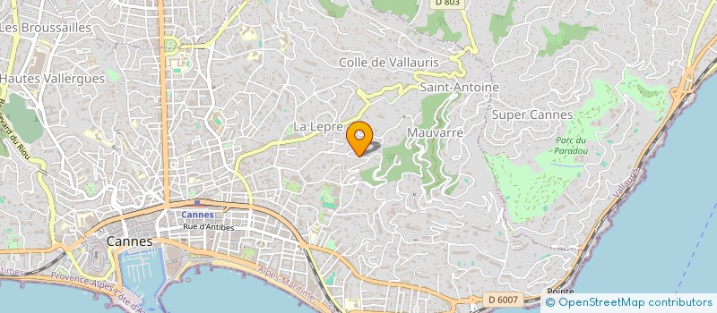 localisation de l'entreprise MADAME NATHALIE GASTAUD à CANNES