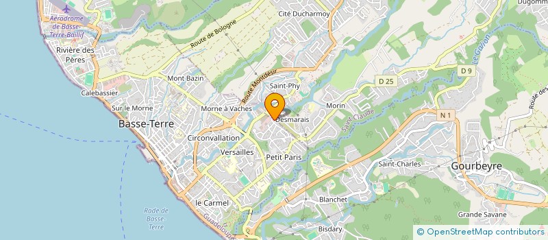 localisation de l'entreprise MADAME NATHALIE GASTIN à BASSE-TERRE