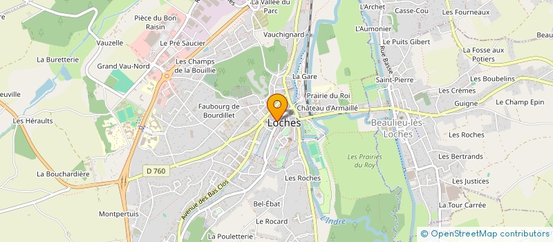 localisation de l'entreprise MADAME NATHALIE GASTINE  LOCHES