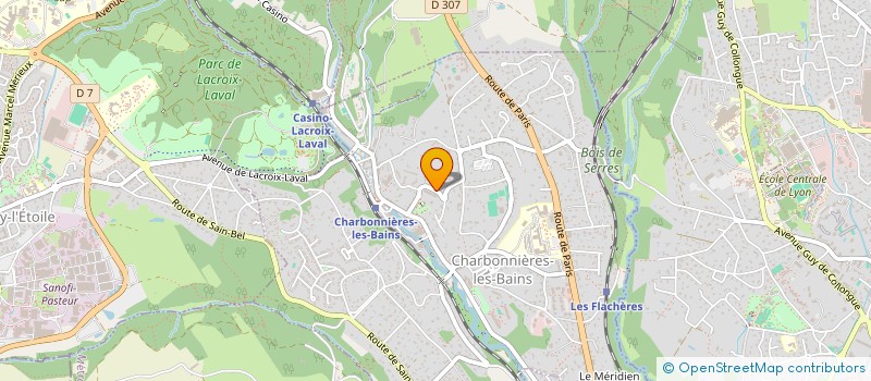 localisation de l'entreprise MADAME NATHALIE GAUCHET à CHARBONNIERES-LES-BAINS