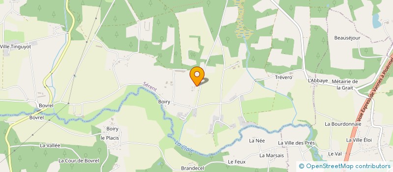 localisation de l'entreprise MADAME NATHALIE GAUDEL  SERENT