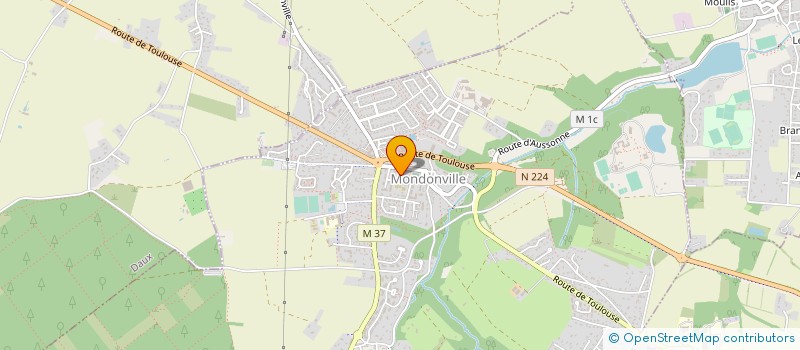 localisation de l'entreprise MADAME NATHALIE GAUDIAU  MONDONVILLE