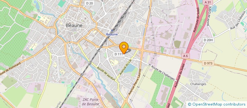 localisation de l'entreprise MADAME NATHALIE GAUDILLAT à BEAUNE