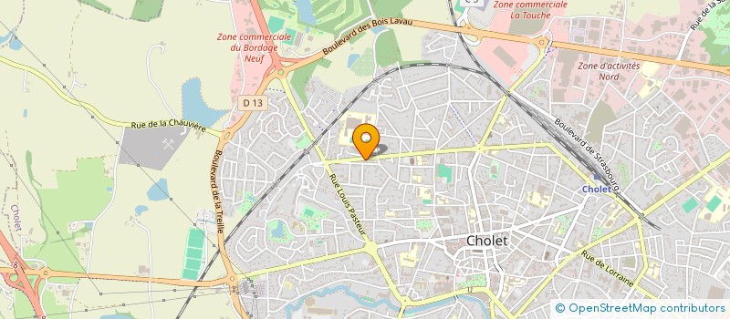 localisation de l'entreprise MADAME NATHALIE GAUDIN à CHOLET