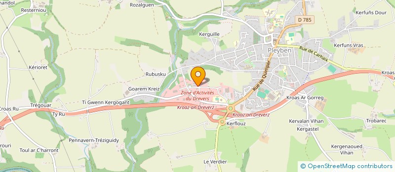 localisation de l'entreprise MADAME NATHALIE GAUDIN  PLEYBEN