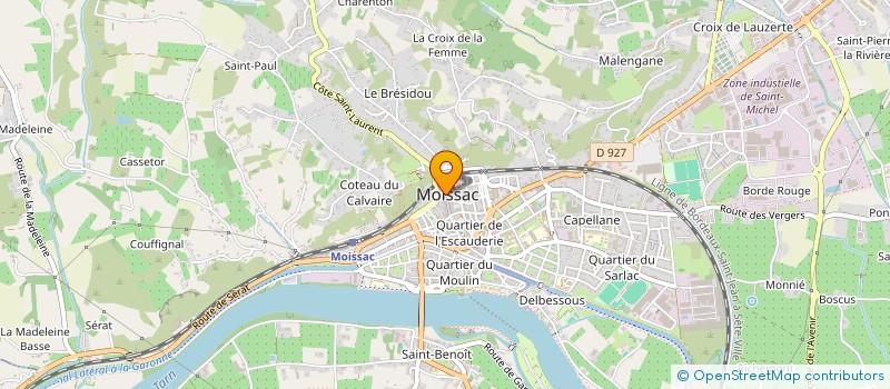 localisation de l'entreprise MADAME NATHALIE GAULTIER  MOISSAC