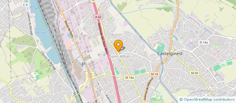 localisation de l'entreprise MADAME NATHALIE GAURET  SAINT-ALBAN