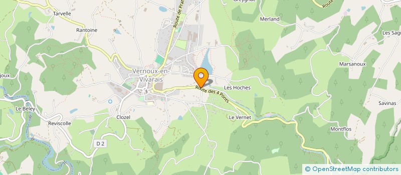 localisation de l'entreprise MADAME NATHALIE GAUTHERIN  VERNOUX-EN-VIVARAIS