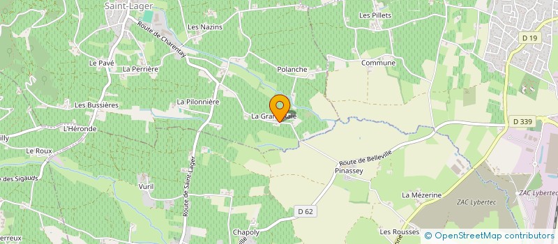 localisation de l'entreprise MADAME NATHALIE GAUTHIER  SAINT-LAGER