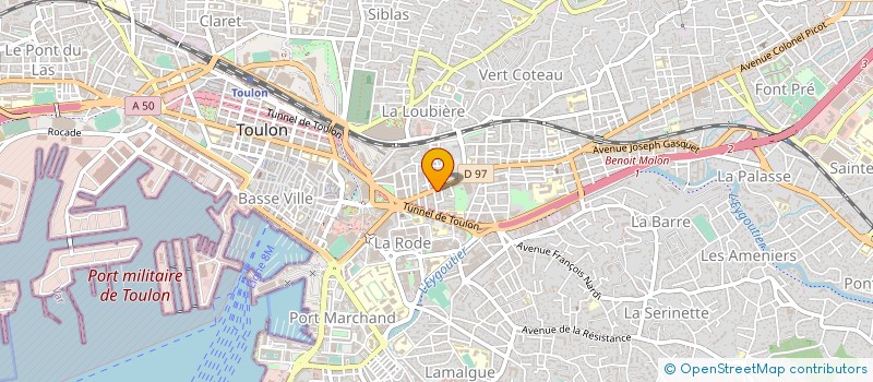 localisation de l'entreprise MADAME NATHALIE GAUTHIER  TOULON