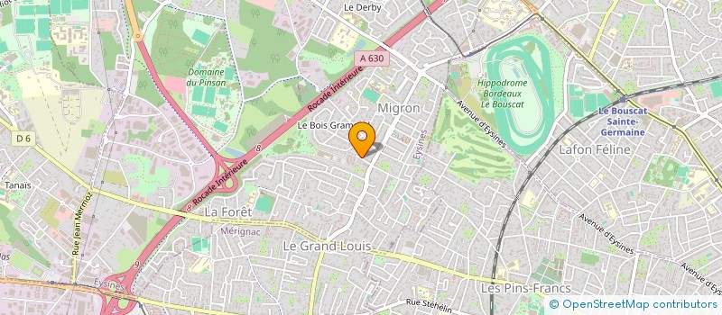 localisation de l'entreprise MADAME NATHALIE GAUTIER  EYSINES