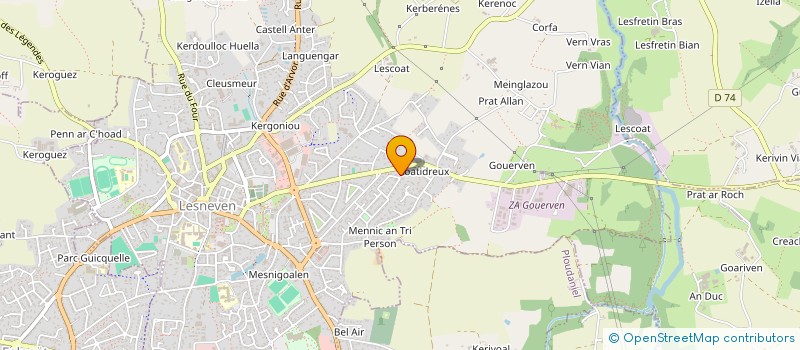 localisation de l'entreprise MADAME NATHALIE GAVAN à LESNEVEN