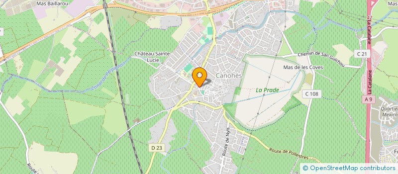 localisation de l'entreprise MADAME NATHALIE GAYA  CANOHES