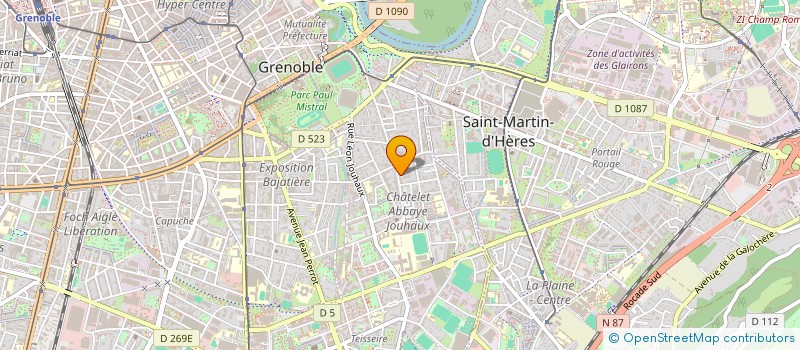localisation de l'entreprise MADAME NATHALIE GAYRAUD  GRENOBLE
