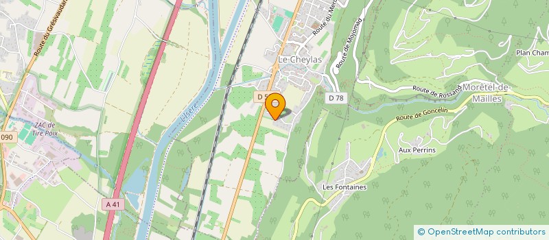 localisation de l'entreprise MADAME NATHALIE GENDRAS  LE CHEYLAS