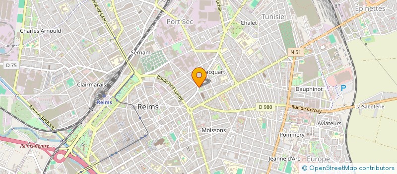 localisation de l'entreprise MADAME NATHALIE GENET  REIMS