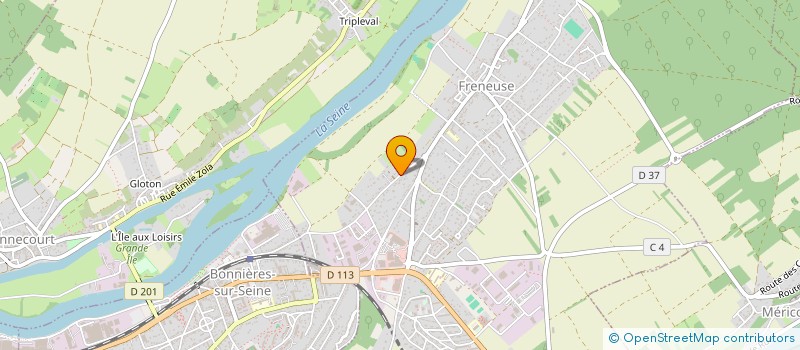 localisation de l'entreprise MADAME NATHALIE GEORGE  FRENEUSE