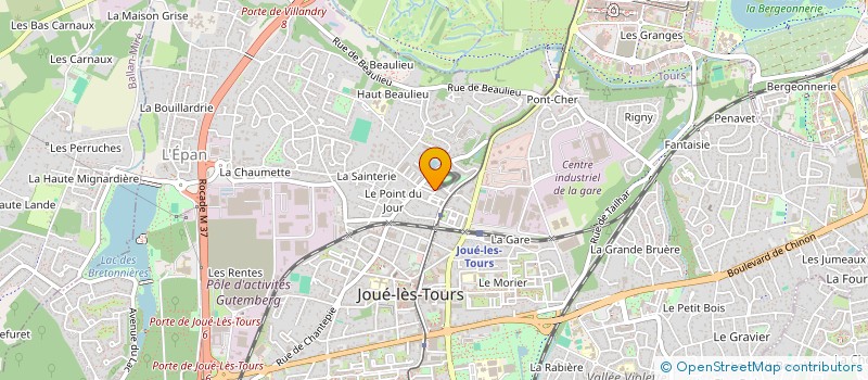 localisation de l'entreprise MADAME NATHALIE GEORGET  JOUE-LES-TOURS