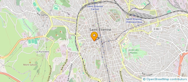 localisation de l'entreprise MADAME NATHALIE GEORJON  SAINT-ETIENNE