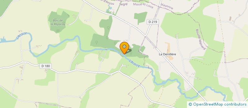 localisation de l'entreprise MADAME NATHALIE GERARD  OMBREE D'ANJOU