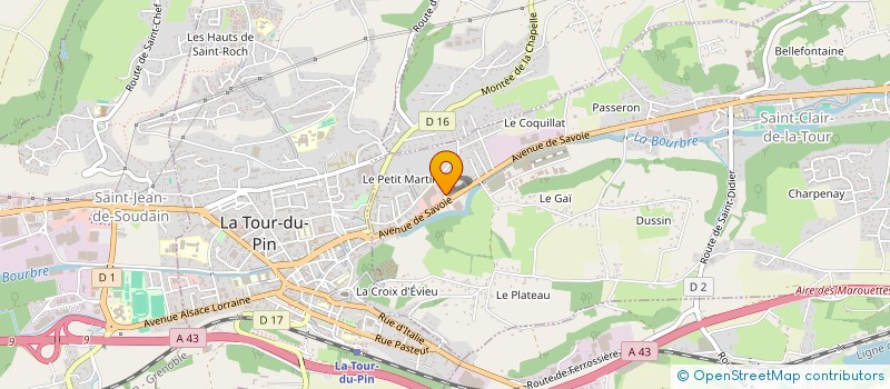 localisation de l'entreprise MADAME NATHALIE GERMAIN  SAINT-CLAIR-DE-LA-TOUR