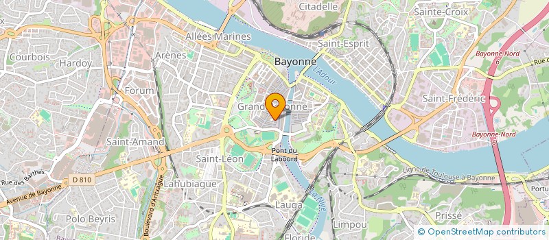 localisation de l'entreprise MADAME NATHALIE GESTAS  BAYONNE