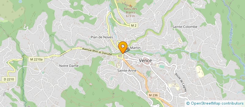 localisation de l'entreprise MADAME NATHALIE GHIBAUDO à VENCE