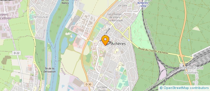 localisation de l'entreprise MADAME NATHALIE GHIDINA  ACHERES