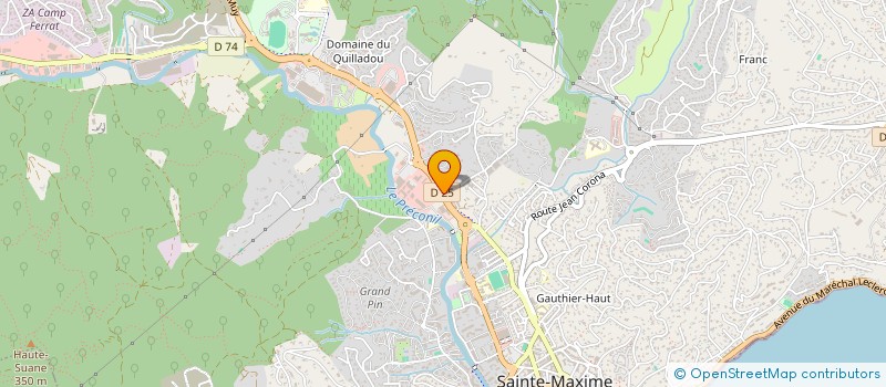 localisation de l'entreprise MADAME NATHALIE GIBAUD à SAINTE-MAXIME
