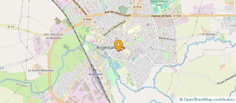 localisation de l'entreprise MADAME NATHALIE GIBELLIN  ARGENTAN