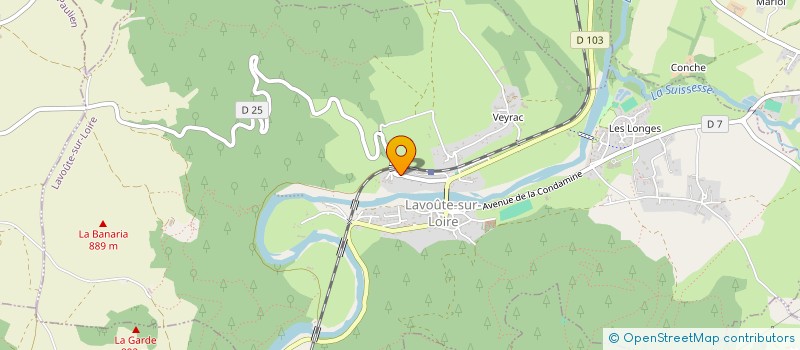 localisation de l'entreprise MADAME NATHALIE GIBERT  LAVOUTE-SUR-LOIRE