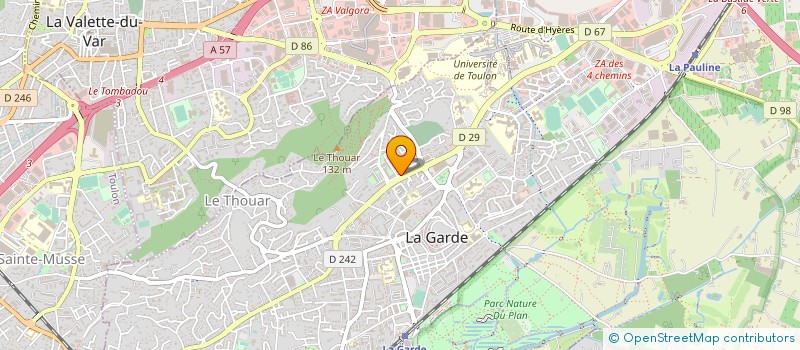 localisation de l'entreprise MADAME NATHALIE GICQUEL à LA GARDE