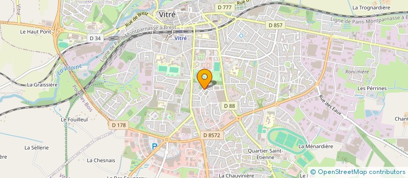 localisation de l'entreprise MADAME NATHALIE GIFFARD  VITRE