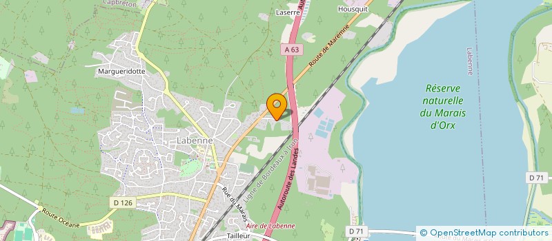 localisation de l'entreprise MADAME NATHALIE GILBERT  LABENNE