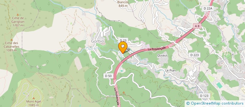 localisation de l'entreprise MADAME NATHALIE GILLET  GORBIO