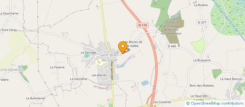 localisation de l'entreprise MADAME NATHALIE GIRARD  SAINT-JEAN-DE-DAYE