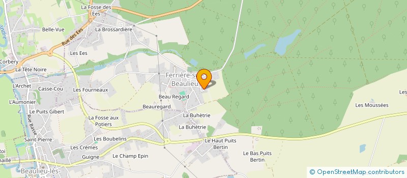 localisation de l'entreprise MADAME NATHALIE GIRARDIN  FERRIERE-SUR-BEAULIEU