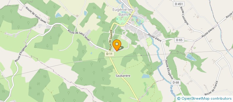 localisation de l'entreprise MADAME NATHALIE GIRAUDEL à EUGENIE-LES-BAINS