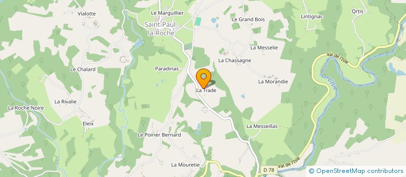 localisation de l'entreprise MADAME NATHALIE GIRY à SAINT-PAUL-LA-ROCHE