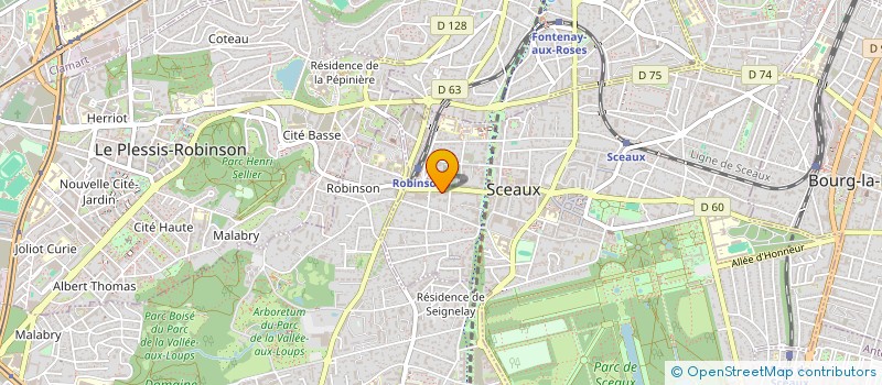localisation de l'entreprise MADAME NATHALIE GLASSER à SCEAUX
