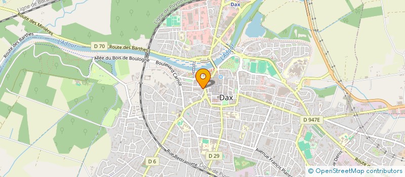 localisation de l'entreprise MADAME NATHALIE GLAUME  DAX