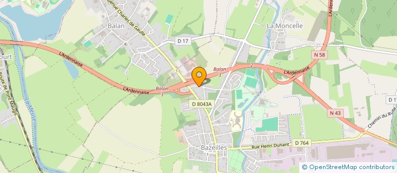 localisation de l'entreprise MADAME NATHALIE GOBEZ  BAZEILLES