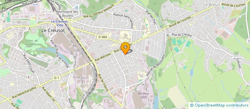 localisation de l'entreprise MADAME NATHALIE GODARD  LE CREUSOT