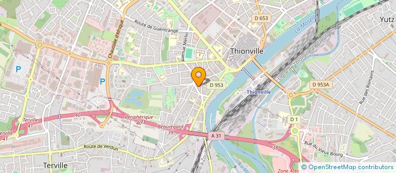 localisation de l'entreprise MADAME NATHALIE GODLEWSKI  THIONVILLE