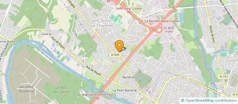 localisation de l'entreprise MADAME NATHALIE GONZALES  SAINT-YRIEIX-SUR-CHARENTE