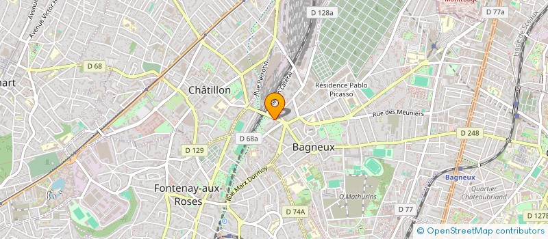 localisation de l'entreprise MADAME NATHALIE GOUBET à BAGNEUX