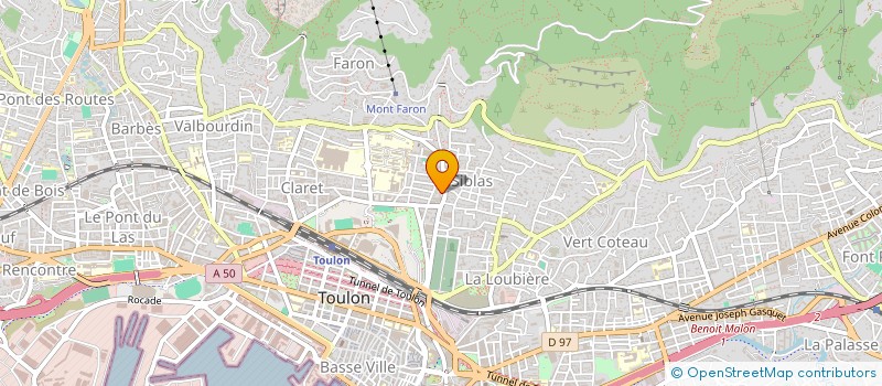 localisation de l'entreprise MADAME NATHALIE GOULET à TOULON
