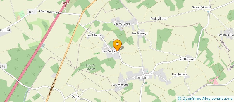 localisation de l'entreprise MADAME NATHALIE GOURAUD  CORNANT