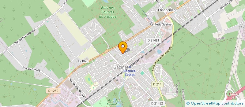 localisation de l'entreprise MADAME NATHALIE GOURGUE  CESTAS